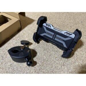 New Motorcycle Phone Mount Holder - [Dual Vibration Dampener] [Anti Shake]
